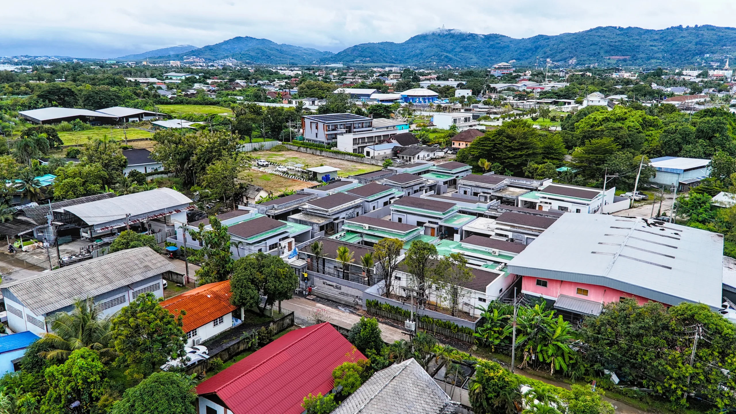 To’Summer Villa construction progress, aerial view