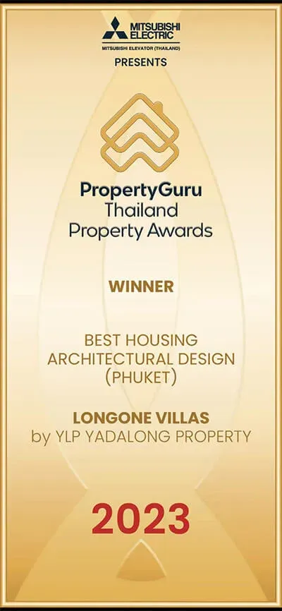 PropertyGuru Thailand Property Awards 2023 — Winner – Best Housing Architectural Design (Phuket) (Longone Villas)