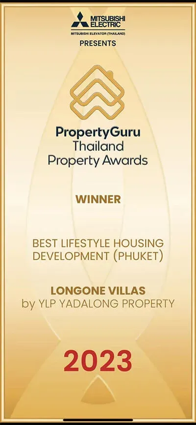 PropertyGuru Thailand Property Awards 2023 — Winner – Best Lifestyle Housing Development (Phuket) (Longone Villas)