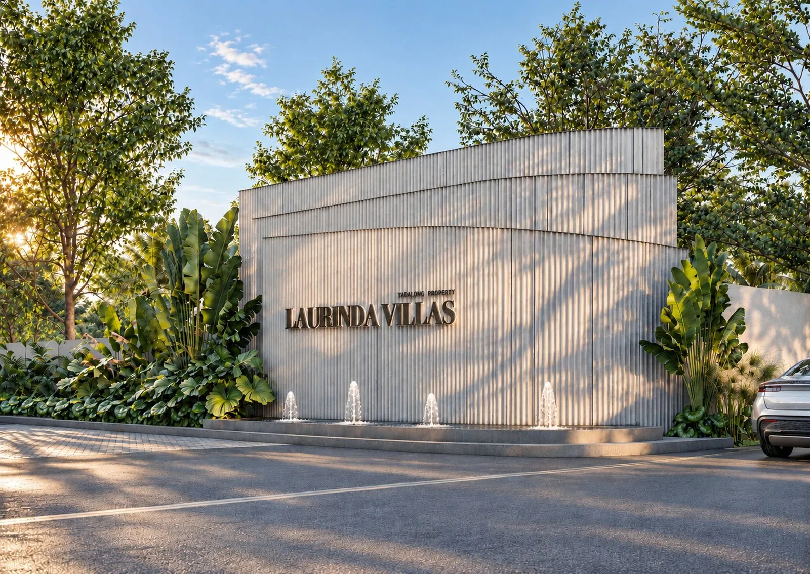 Laurinda Villas entrance sign (artist's impression).