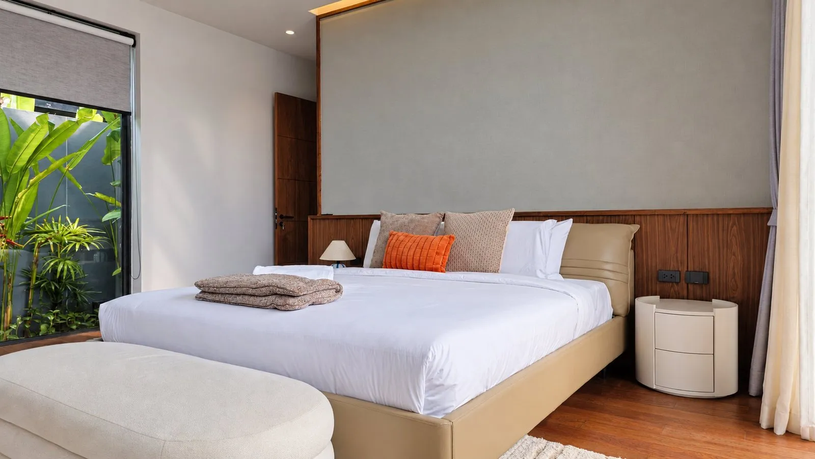 Bedroom with garden view at Sea Central Villa, Phuket